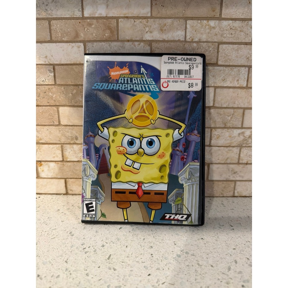 SpongeBob's Atlantis SquarePantis Nintendo Wii Tested Nickelodeon